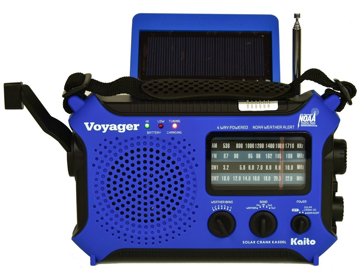 Kaito KA500L 4Way Powered Emergency AM/FM/SW NOAA Weather Alert Radio