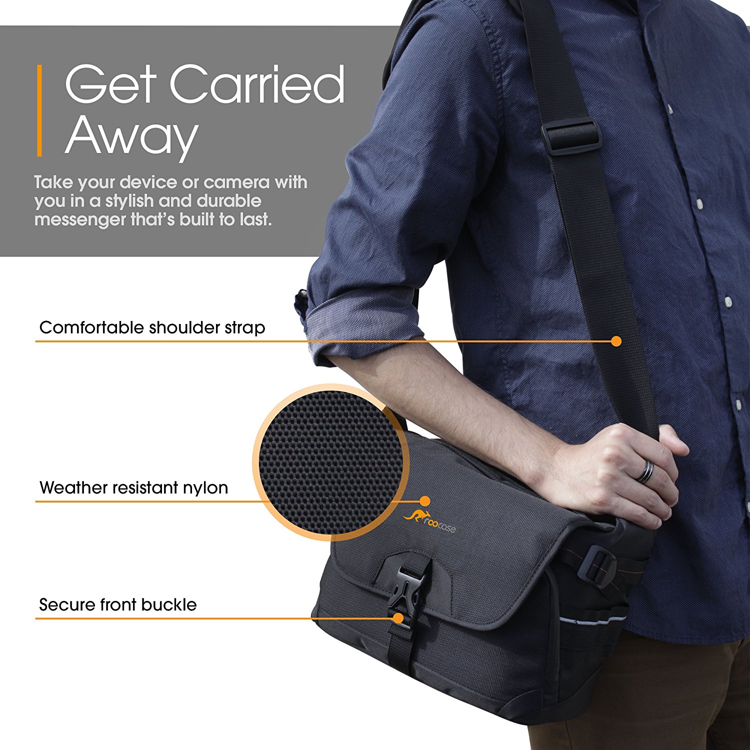 Large Camera Bag, rooCASE DSLR Camera Shoulder Case Bag free image download