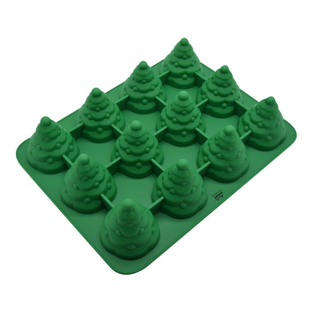 Mehome 3D Xmas Tree Silicone Mold Cake Mould Christmas Cookie Chocolate