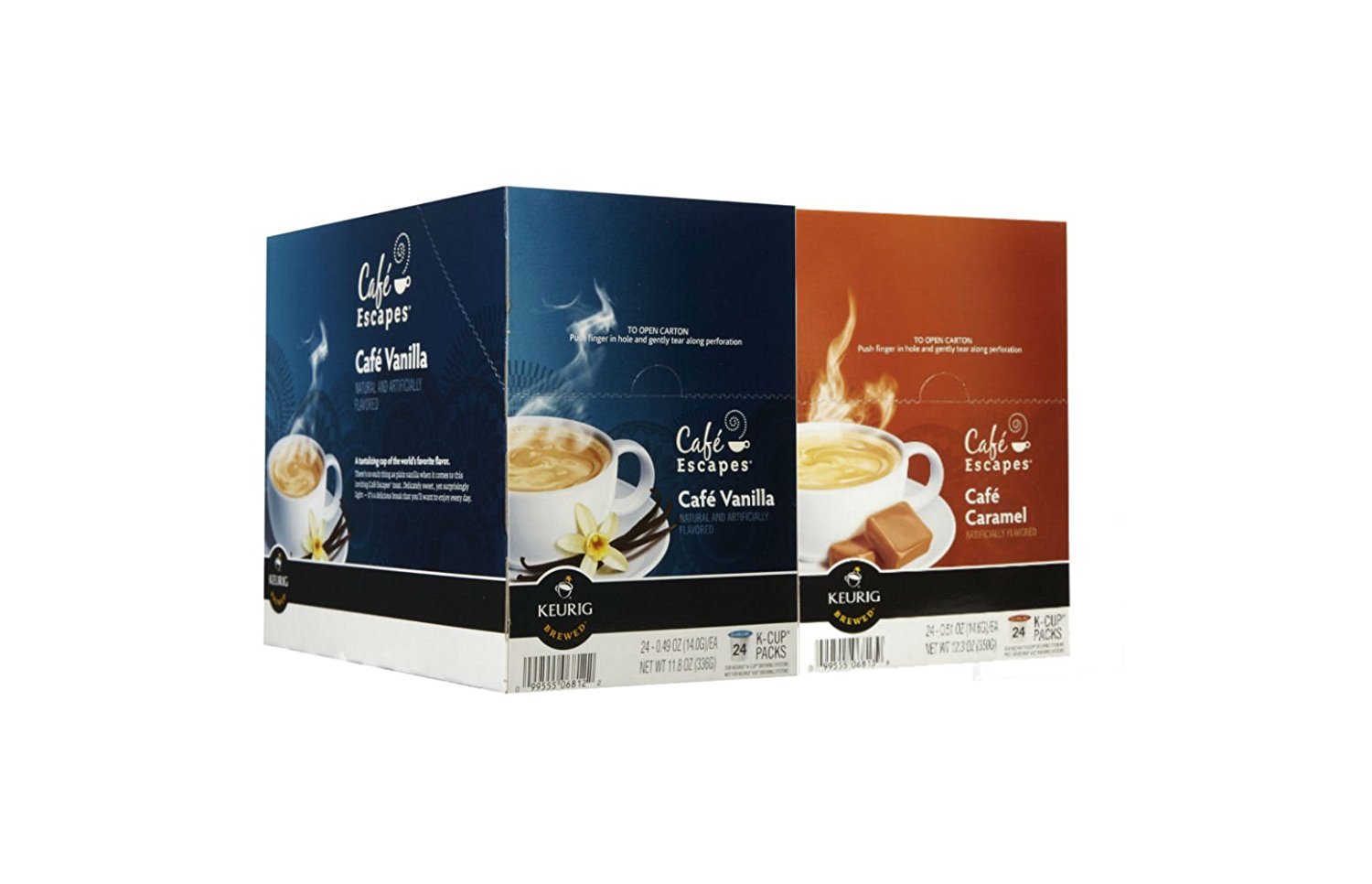 Cafe Escapes Coffee Combo Pack CAFE VANILLA & CAFE CARAMEL (2