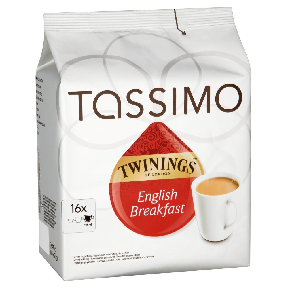 Tassimo Twinings Breakfast Tea 16 servings (Pack of 5, 80 servings in total) N3 free image download