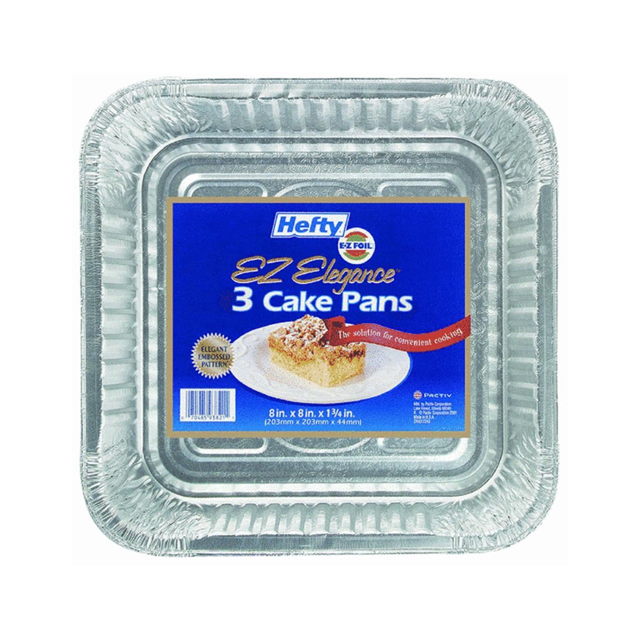 Ez Foil 93821 Square Cake Pan With Aluminum Foil (Pack of 12 X 3) free