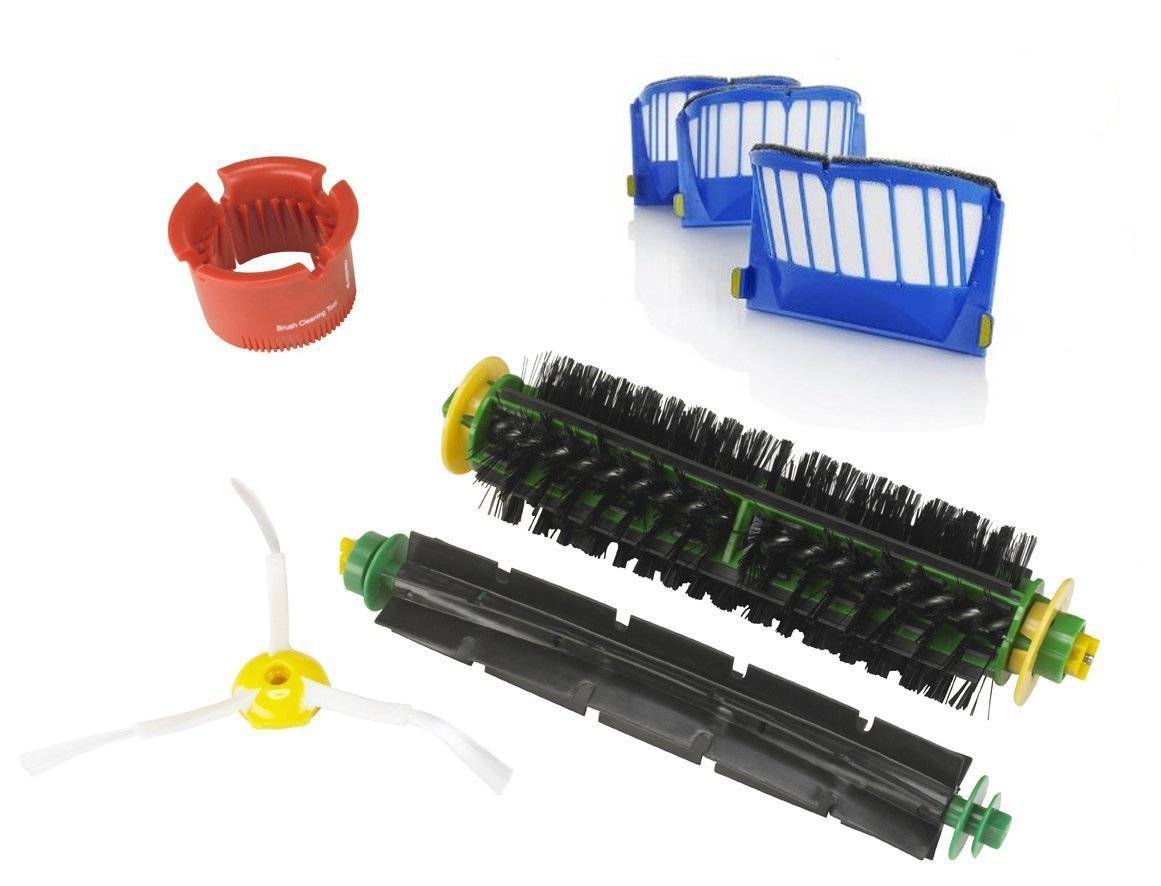 SHPZONE Bristle Brush & Flexible Beater Brush & 3armed Side Brush & 3