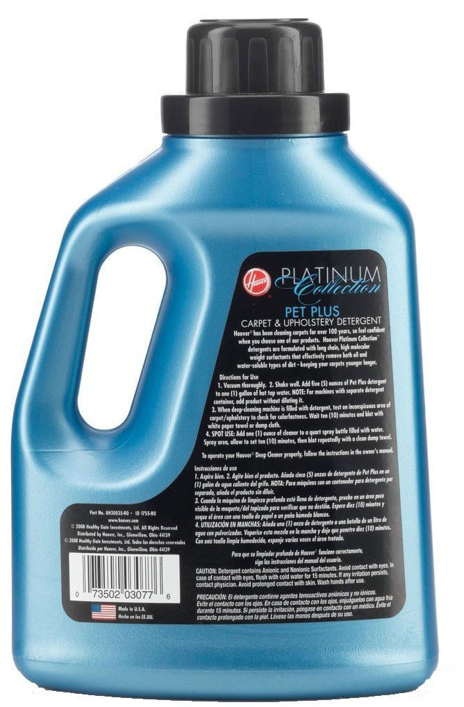 Hoover Platinum Collection Pet Plus Carpet and Upholstery Detergent 50