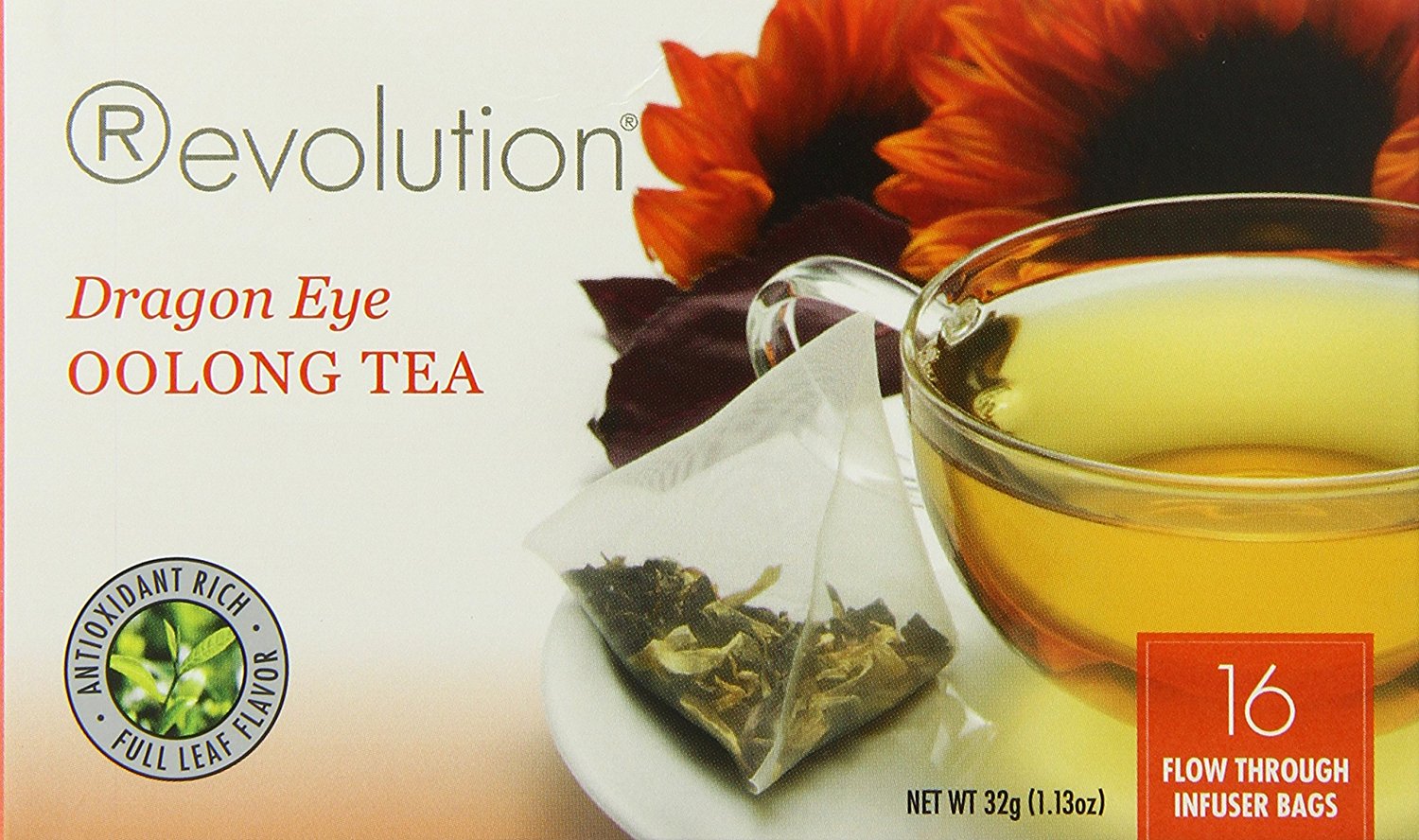 Revolution Dragon Eye Oolong Tea, 16Count Tea Bags (Pack of 6) N4 free
