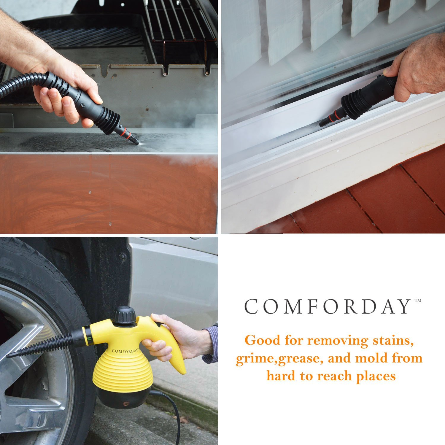 Handheld MultiPurpose Pressurized Steam Cleaner for Stain Removal