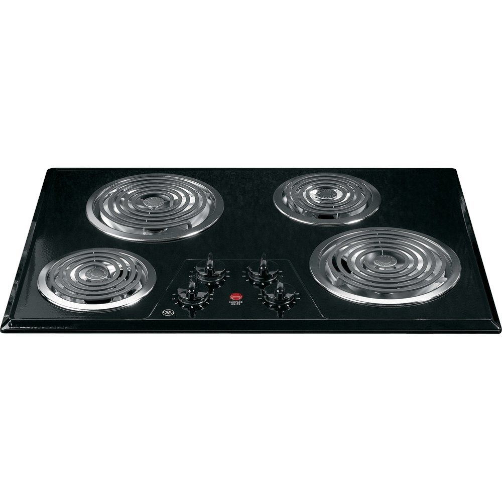 30" Coil Electric Cooktop with Four Heating Elements & Upfront Controls