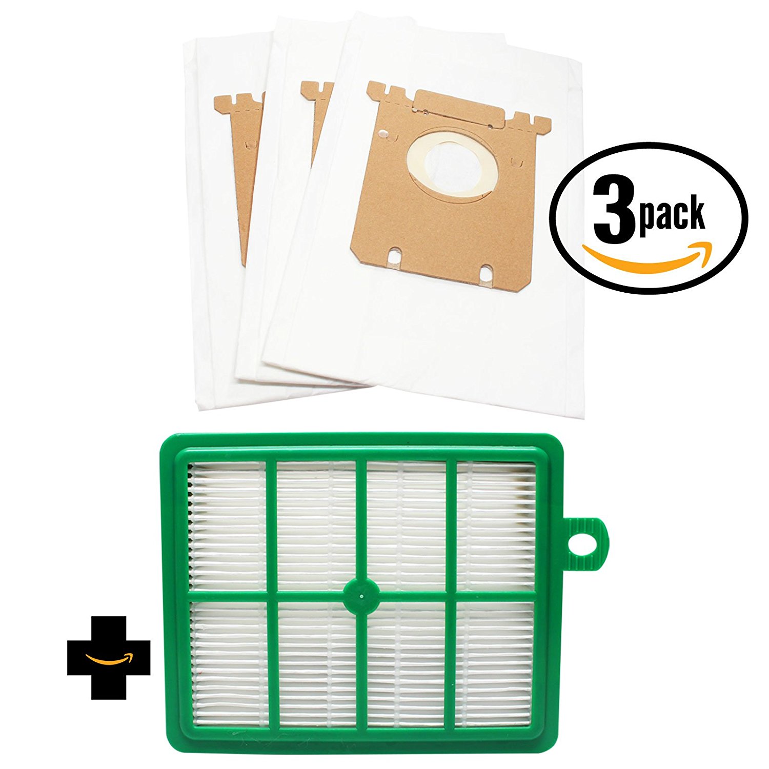 9 Replacement Electrolux EL6986A UltraSilencer Vacuum Bags & 1 Filter Compatible Electrolux S