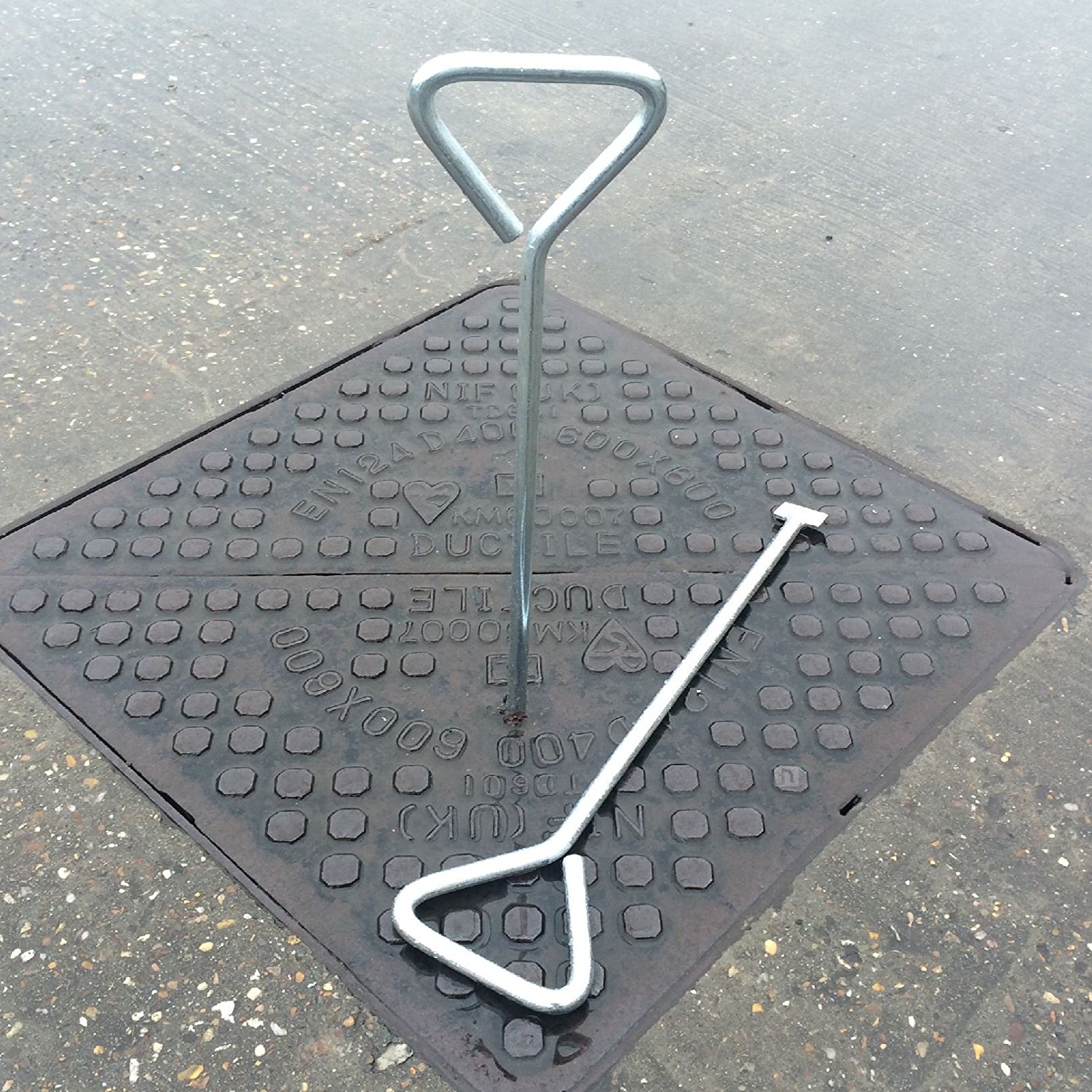 18 Manhole Cover Lifting Keys Heavy Duty Steel Drain Plate Stop Cock by