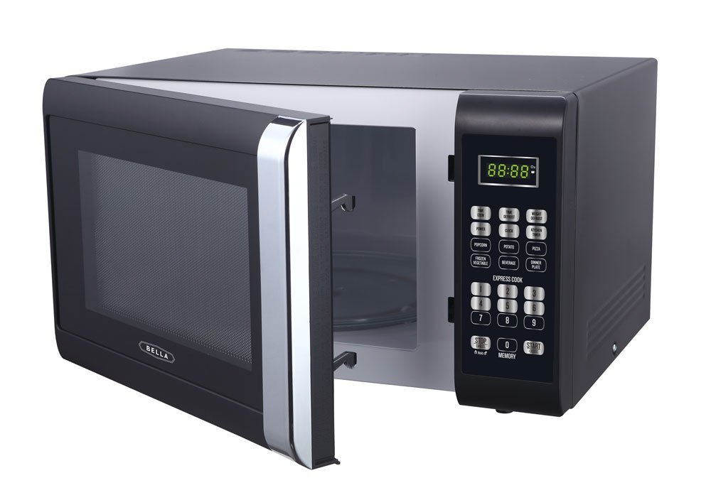 Bella 700Watt Compact Microwave Oven, 0.7 Cubic Feet, White with