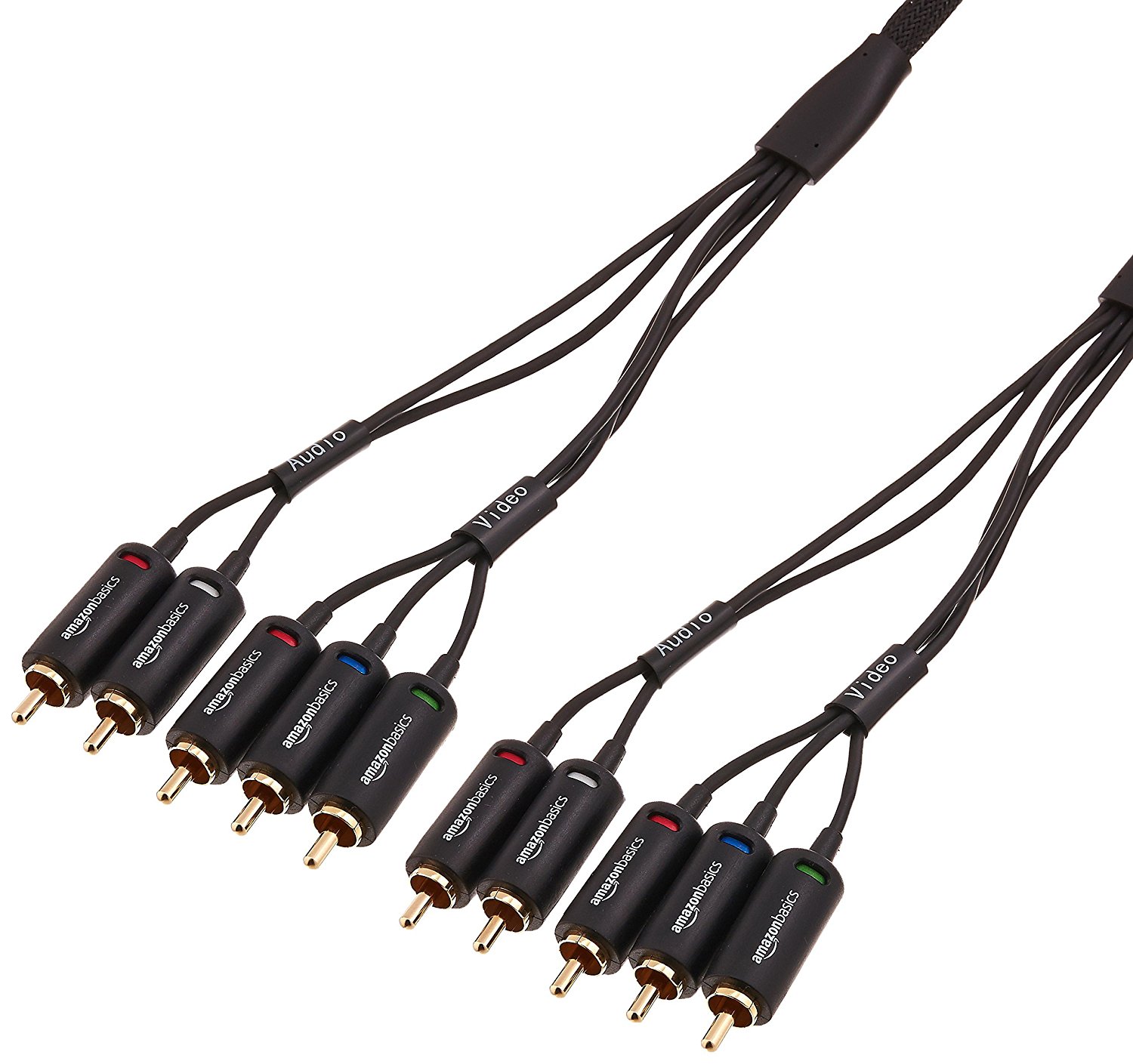 AmazonBasics Component Video Cable with Audio 6 Feet N9 free image