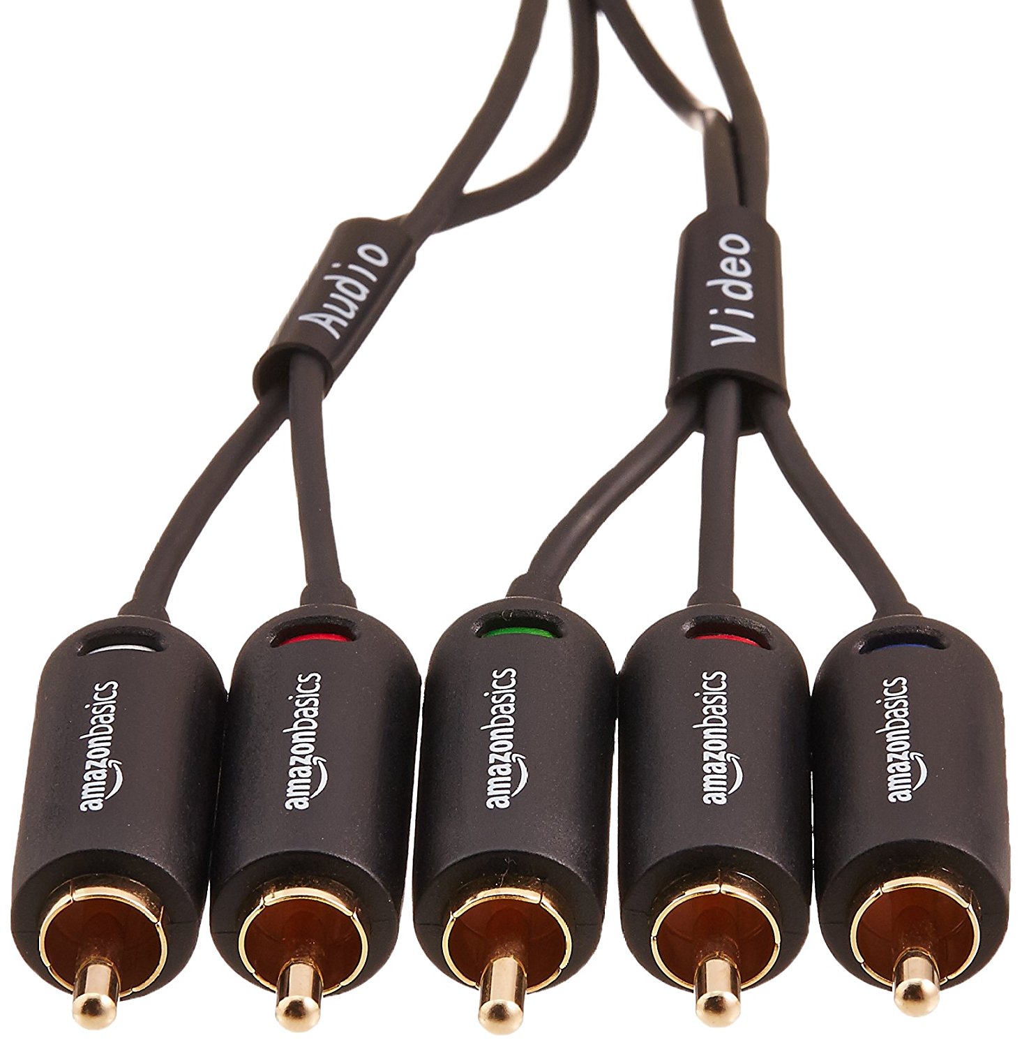 AmazonBasics Component Video Cable with Audio 6 Feet N11 free image