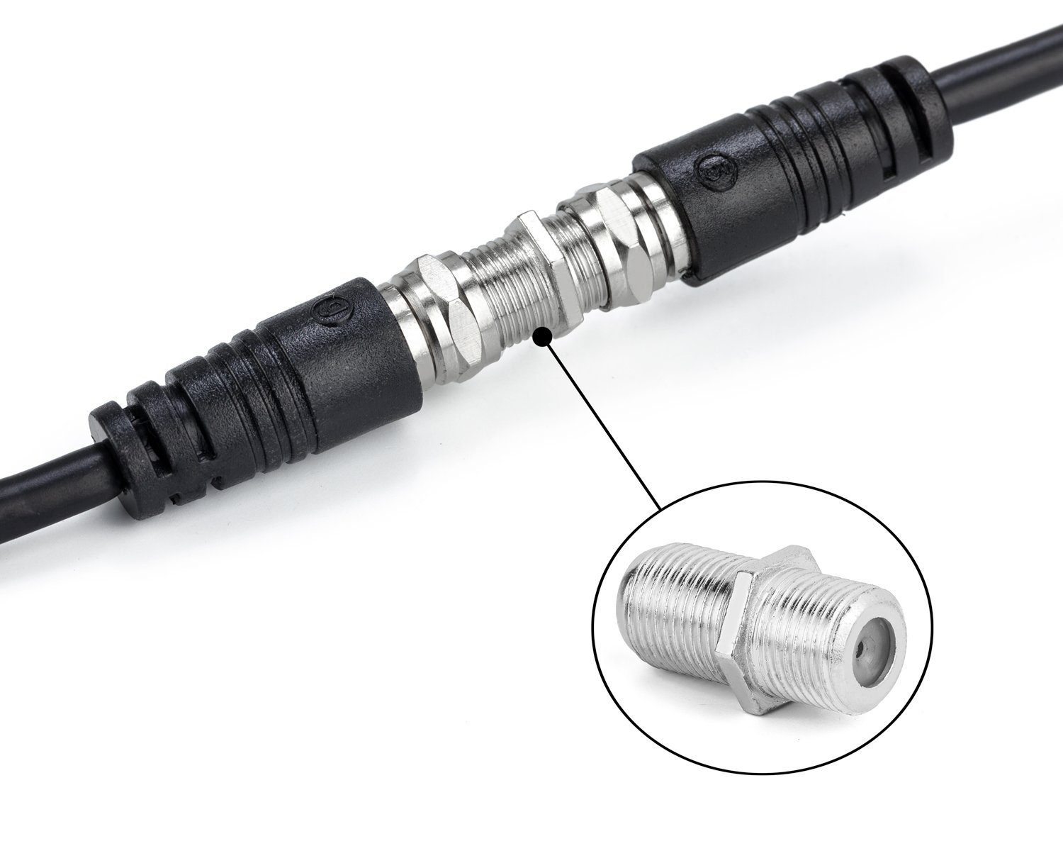 ViewTV Coaxial Cable (50 Feet) with Coaxial Coupler Extend Your