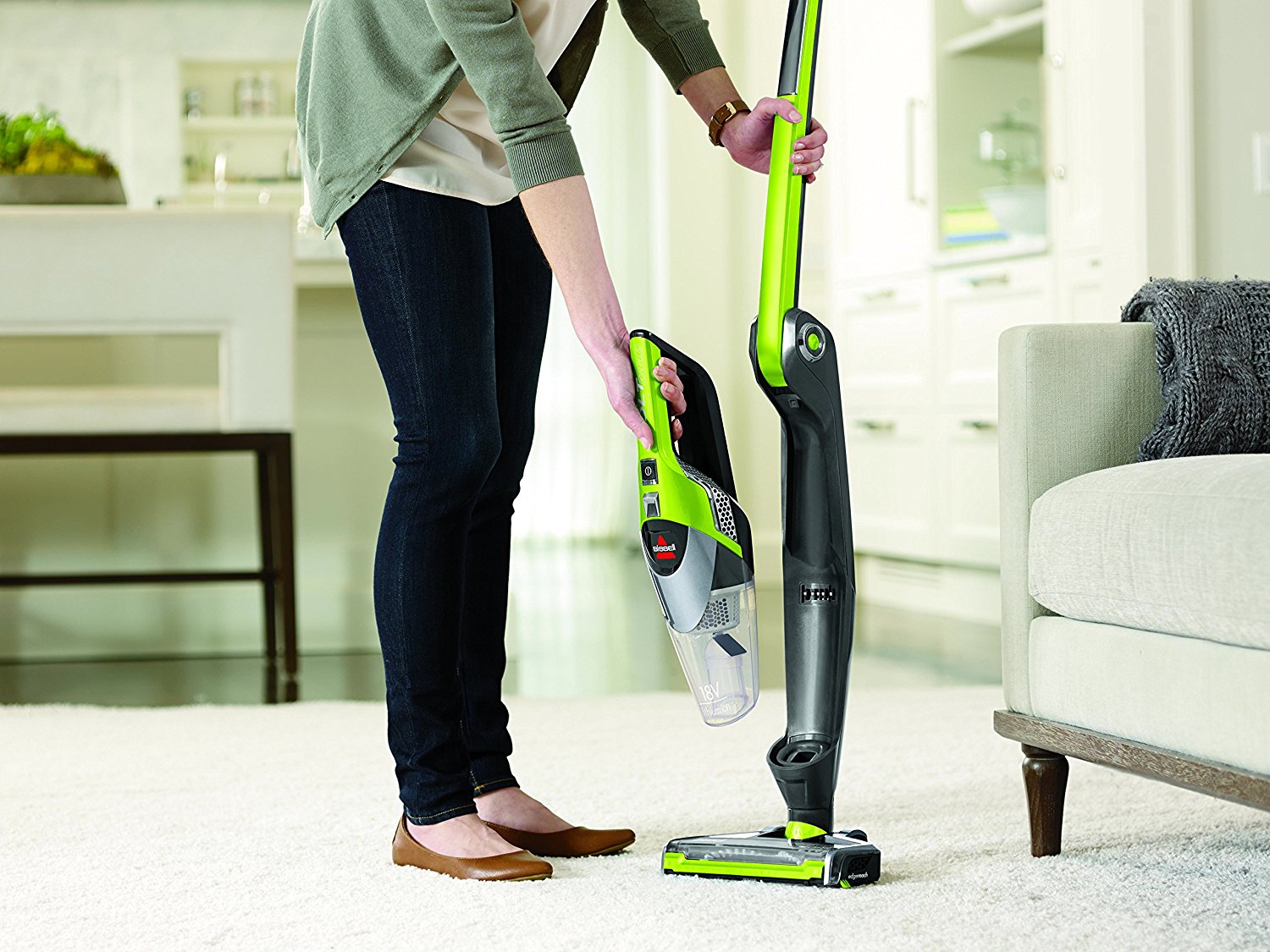 BISSELL BOLT ION Plus 2in1 Lightweight Cordless Vacuum with EdgeReach Technology, 18v, 13121
