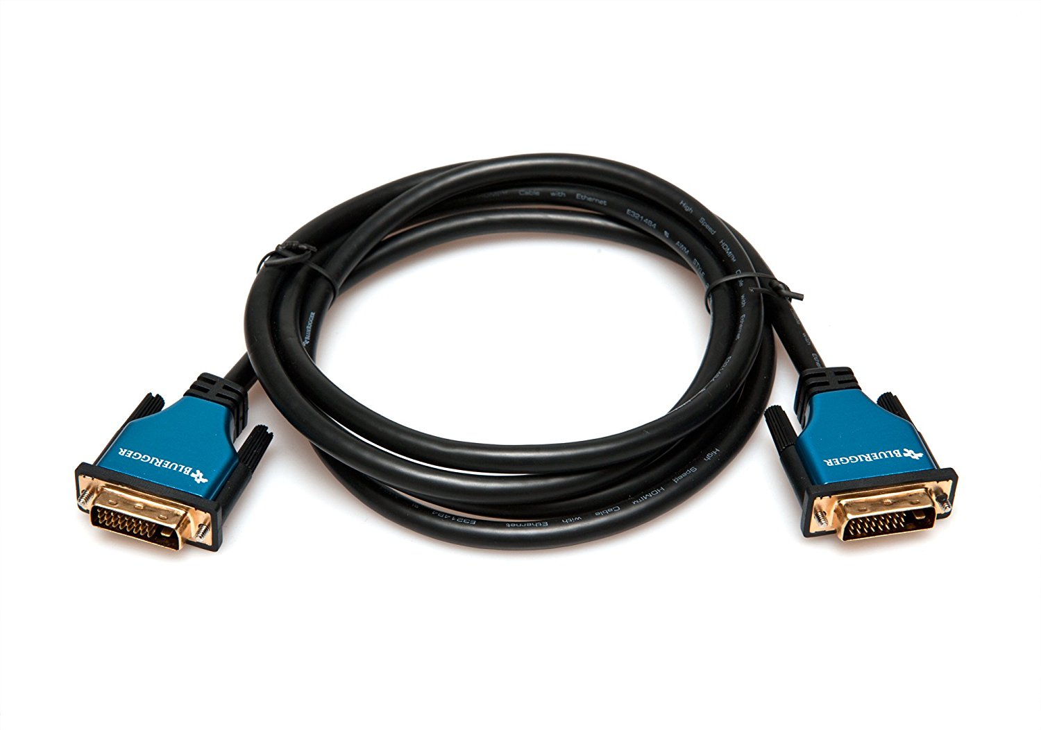 BlueRigger DVI Male to DVI Male Digital DualLink Cable (3 Feet, Black