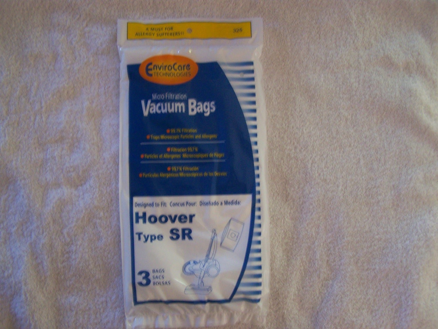 Hoover "SR" Vacuum Bags for Duros / Canisters 401010SR Generic 3