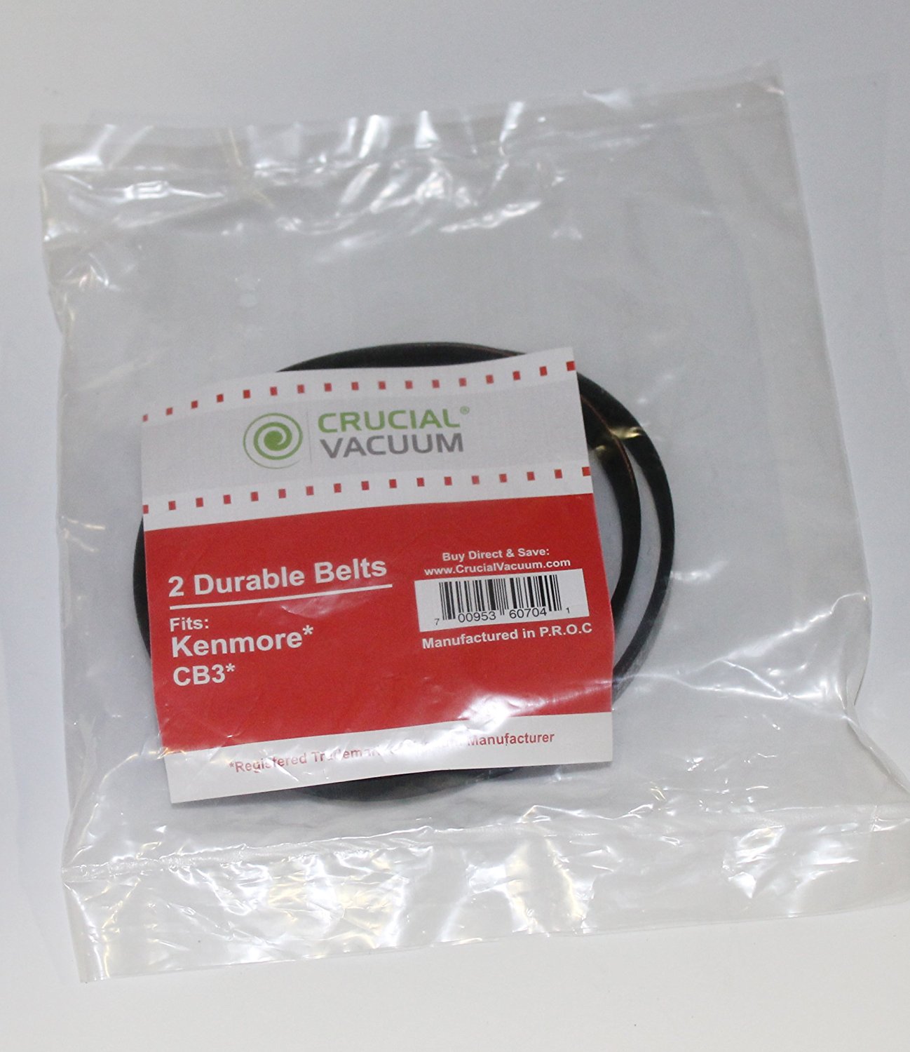 6 Durable Kenmore CB3 Belts, Fit Kenmore PowerMate Canister Vacuums