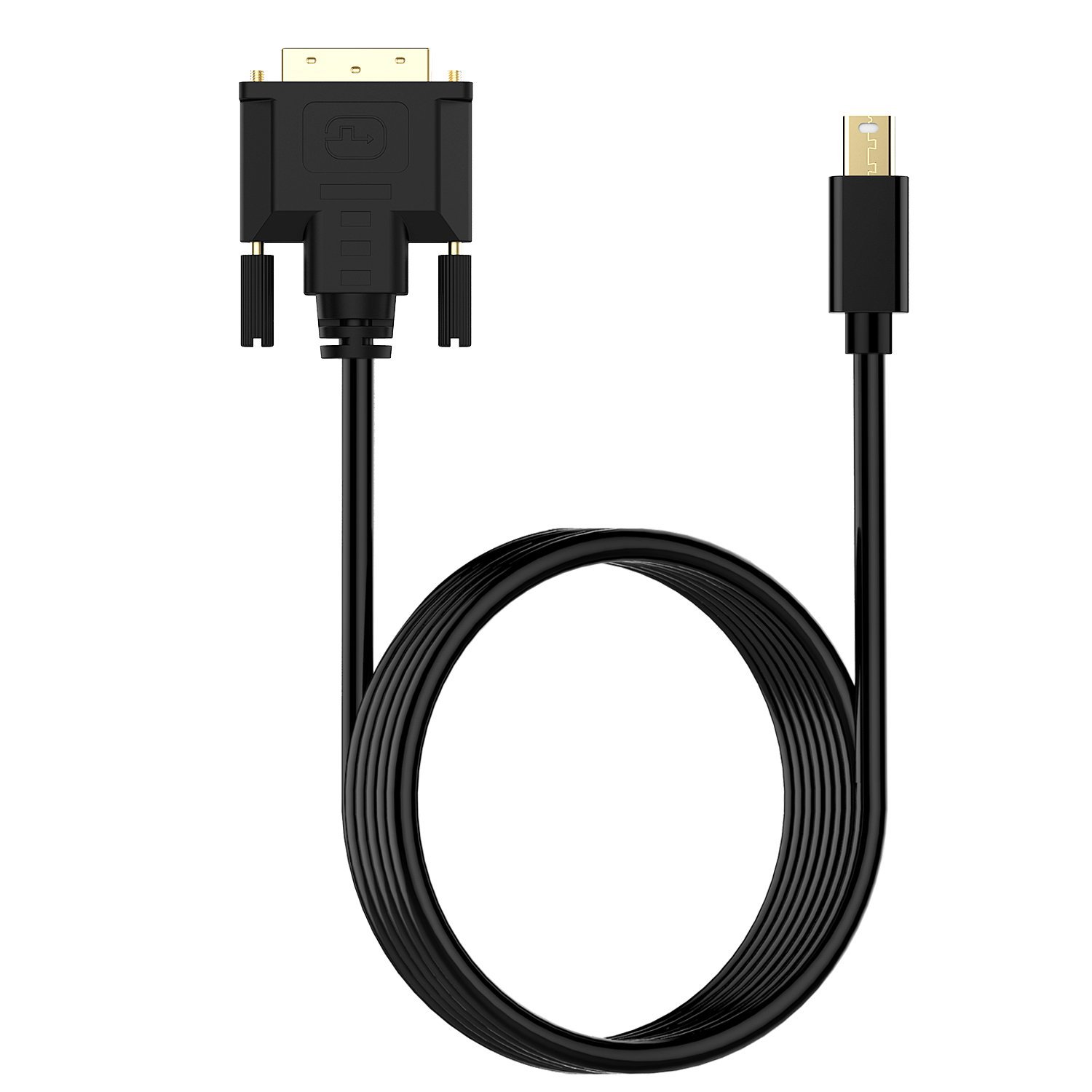 Mini DP to DVI, Rankie 6FT Gold Plated Mini DisplayPort (Thunderbolt