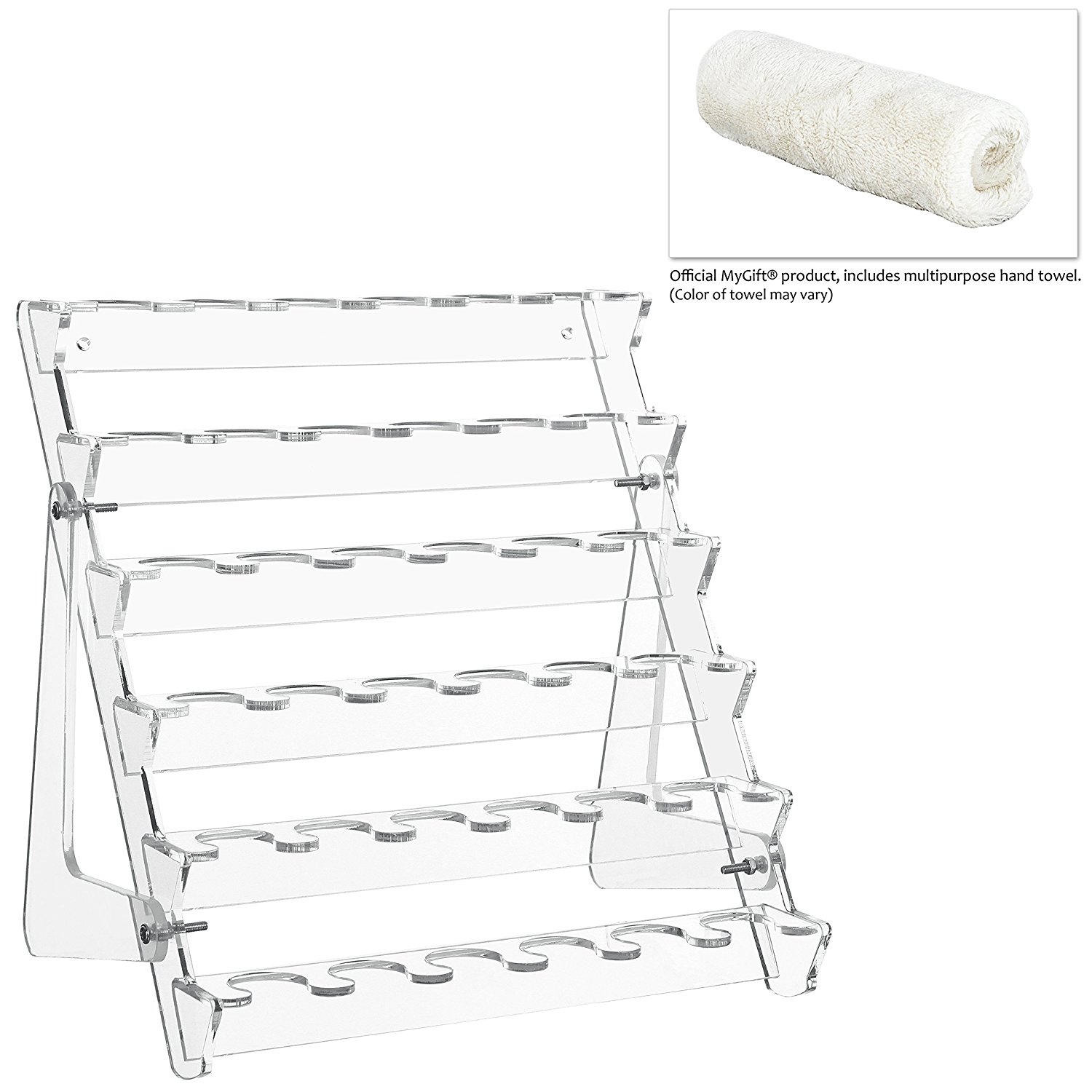 Modern Clear Acrylic 36 Nespresso Capsule Rack / Counter Top Coffee Pod