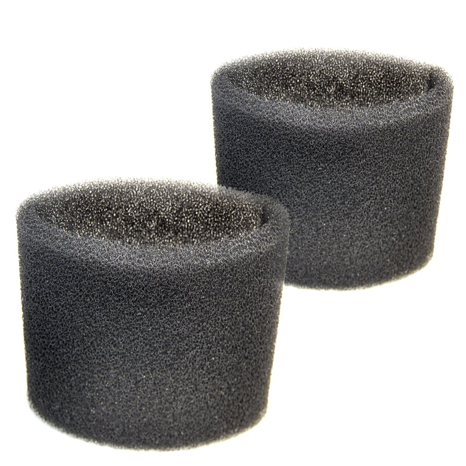 HQRP 2 Foam Filter Sleeves for ShopVac QPS20, QPS225, QPS25, QPS30