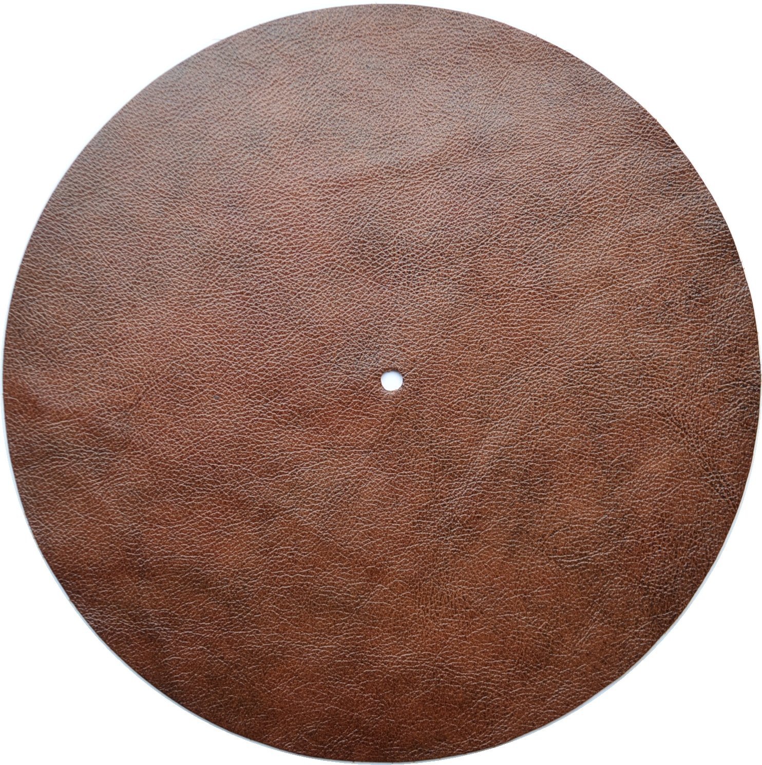 Genuine Leather Turntable Platter Mat Marbled Brown free image download