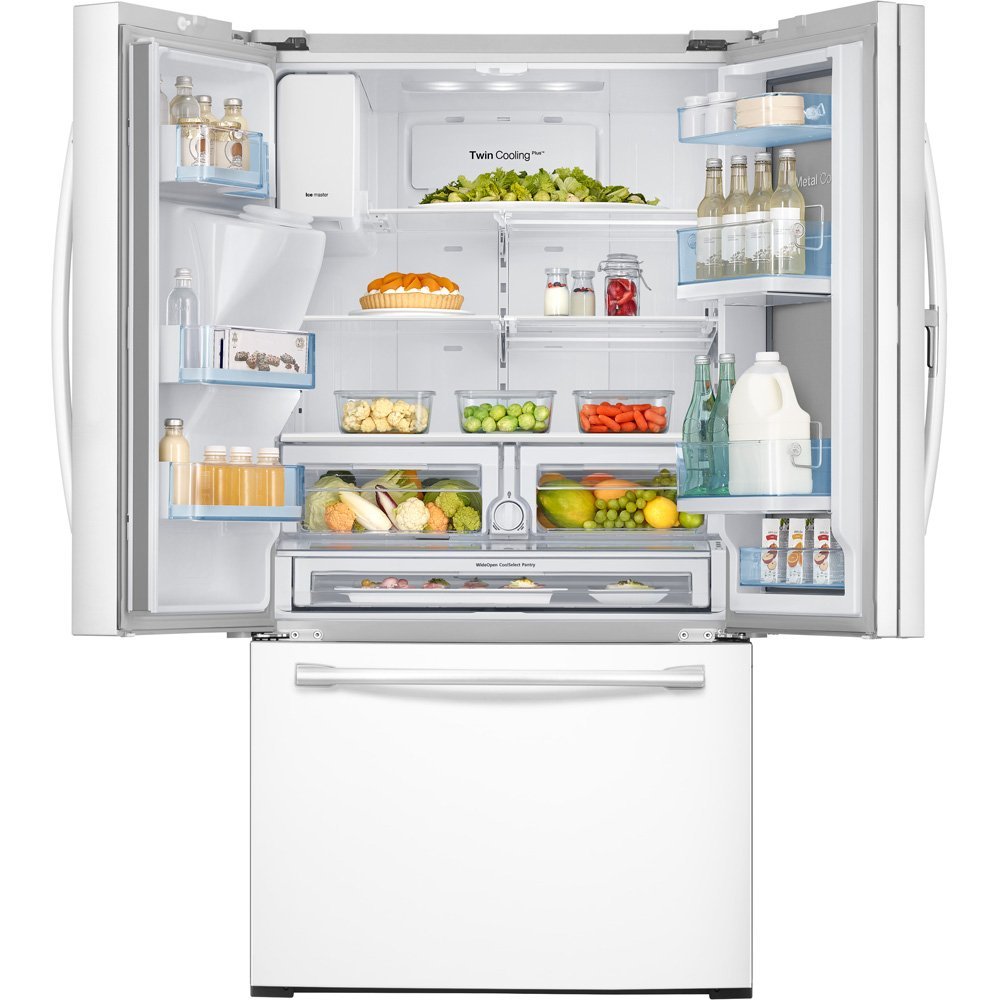Samsung RF28HDEDPWW 27.8 Cu. Ft. White French Door Refrigerator free