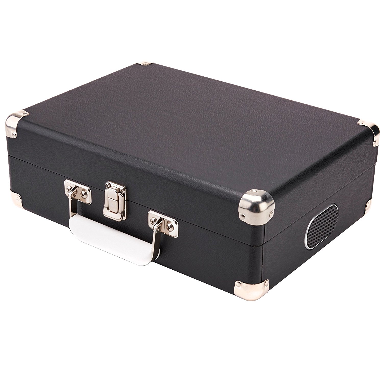 GPO Attache Briefcase Style 3Speed Portable Vinyl Turntable with Built
