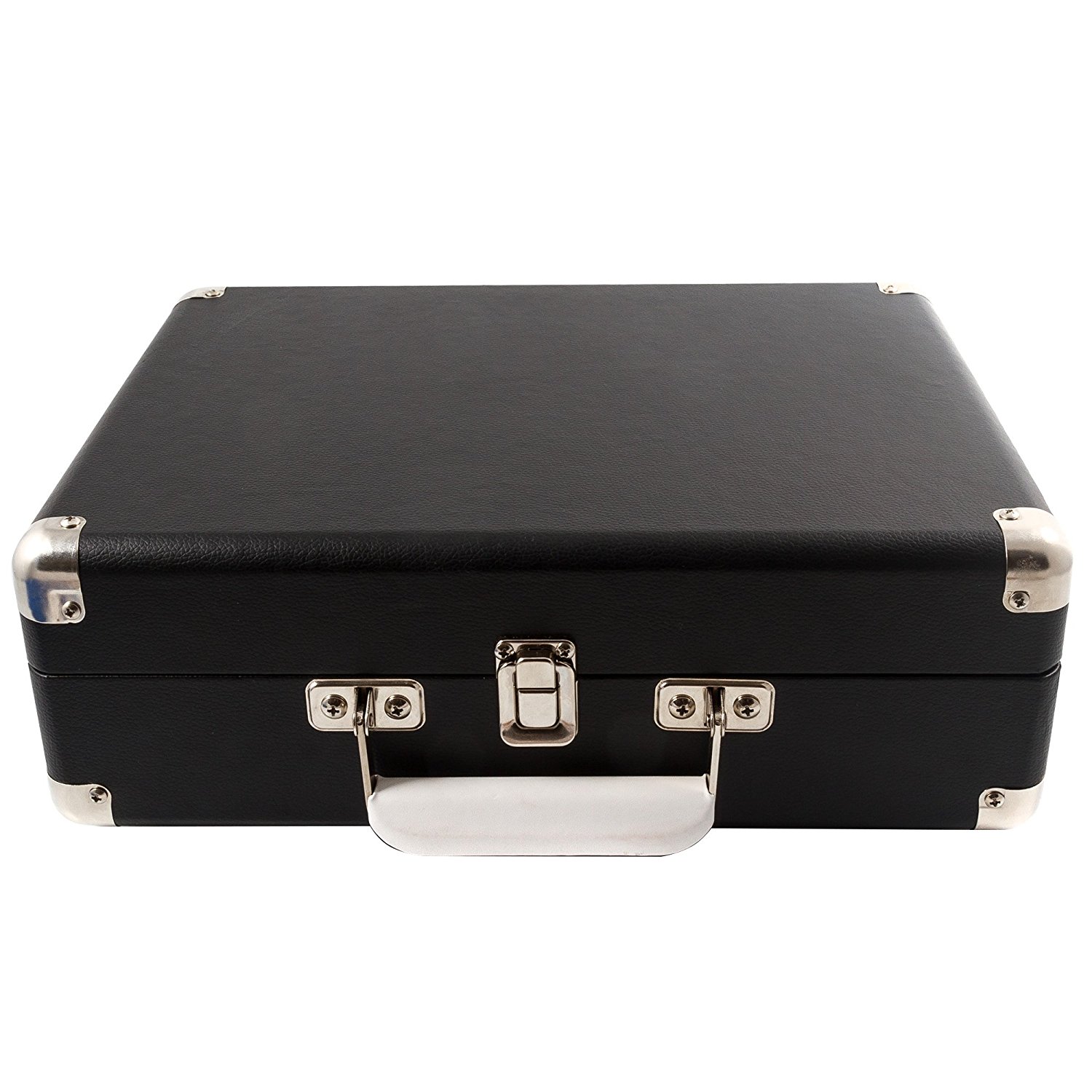 GPO Attache Briefcase Style 3Speed Portable Vinyl Turntable with Built