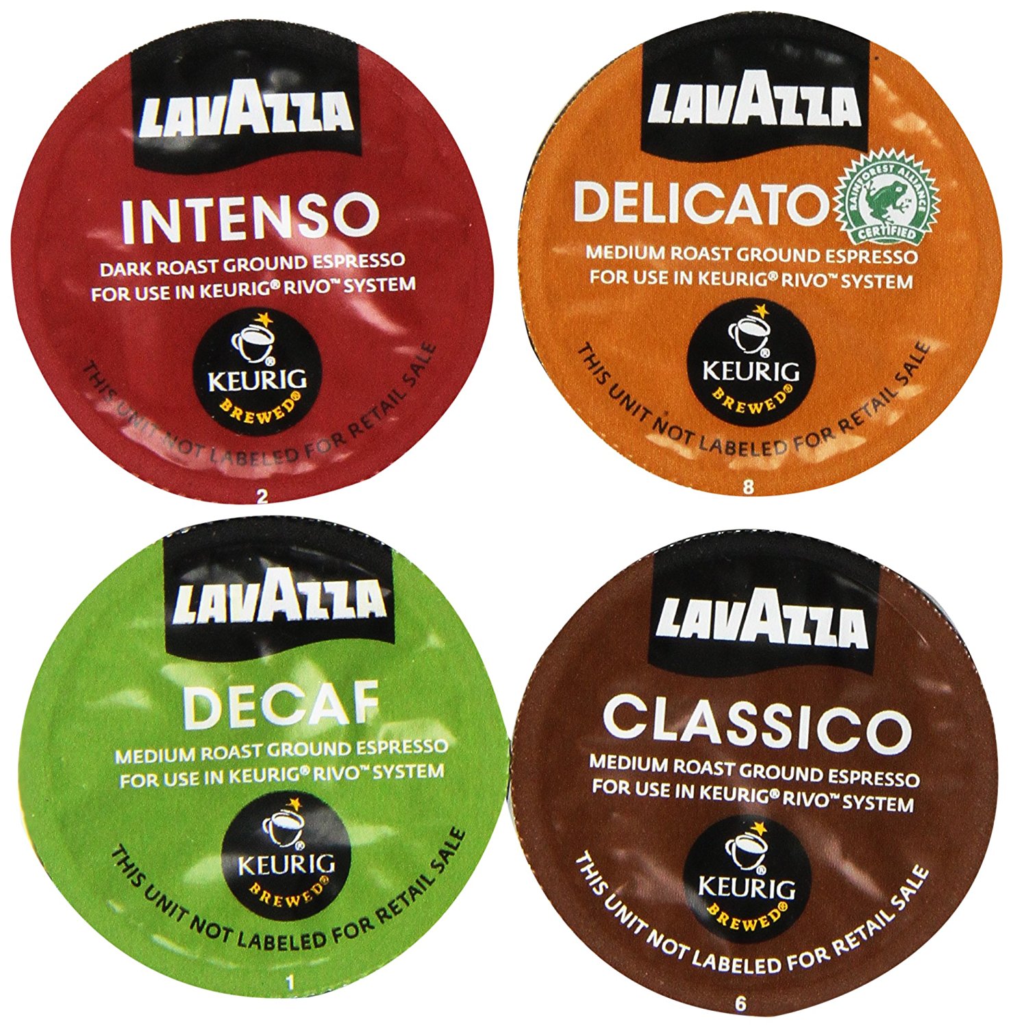 20count Lavazza RIVO RCups Cups for Keurig Rivo Brewers Coffee