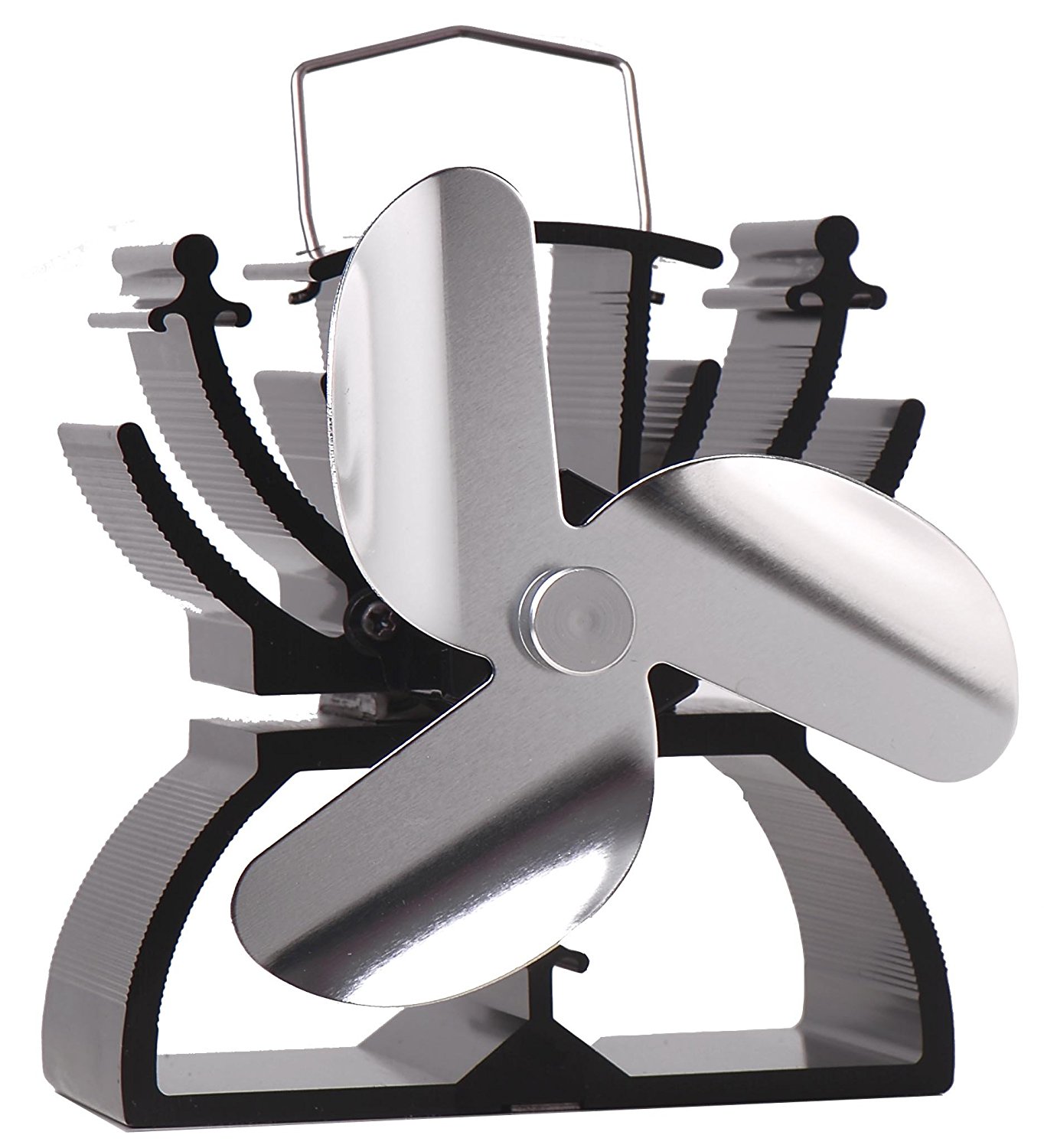 12.5cm Mini Heat Powered Stove Fan For Small Space Wood / Log Burner