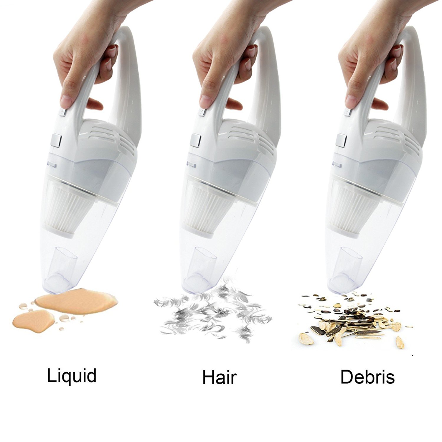 Car Vacuum Cleaner 120W, Warmoor 12V 3000PA Suction Portable Handheld