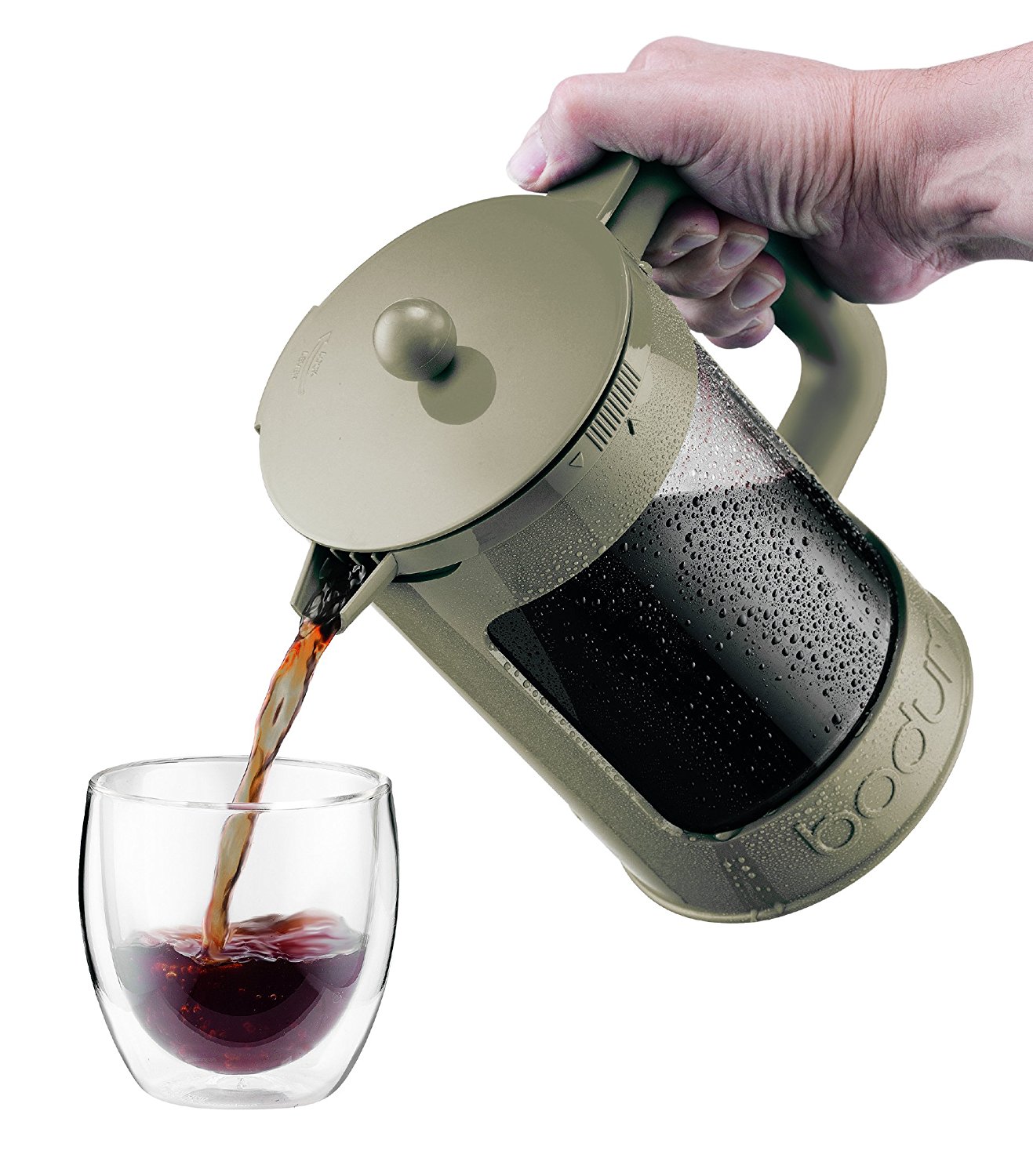 Bodum K11683133 Bean Set Ice Coffee Maker, 12 Cup/51 oz, Sand N8 free