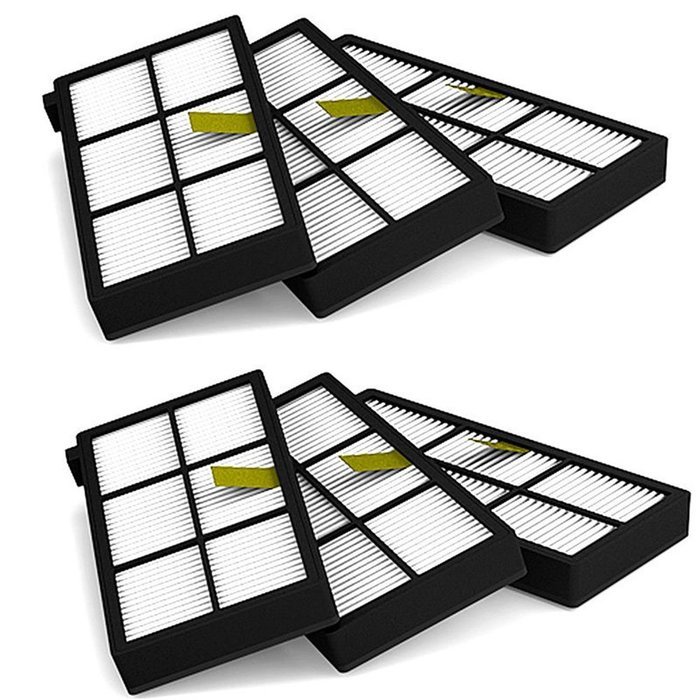 6Pcs iRobot 800 Series Hepa High Performance Filters for Roomba 870 880