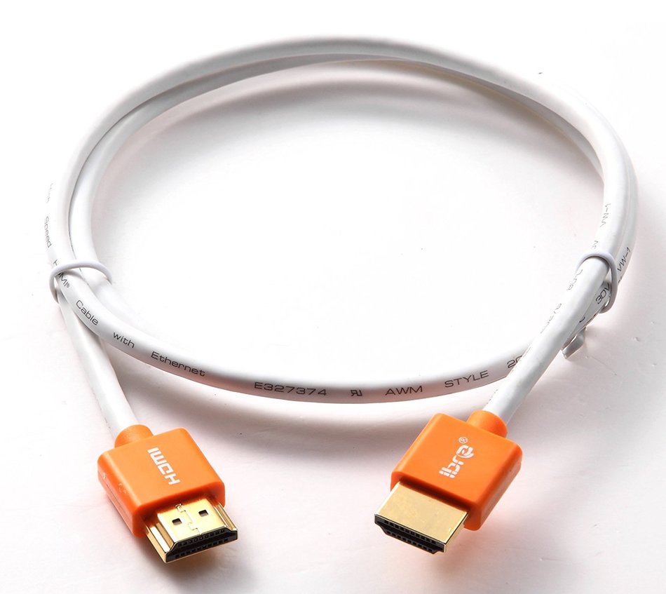 HDMI Cable 10 feet IBRA Ultra Slim High Speed HDMI Cable with