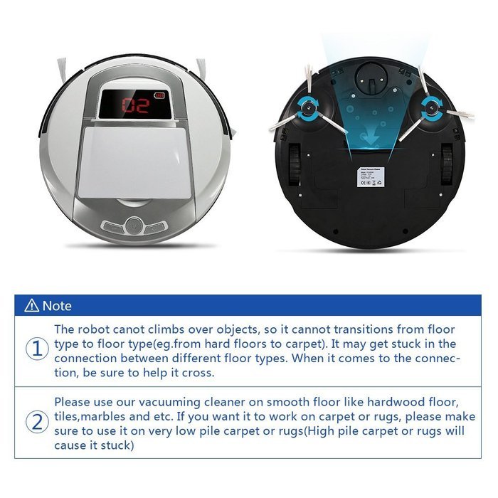 Intelligent Smart Cleaner,Robotic Vacuum Floor Cleaner,Tile Floor