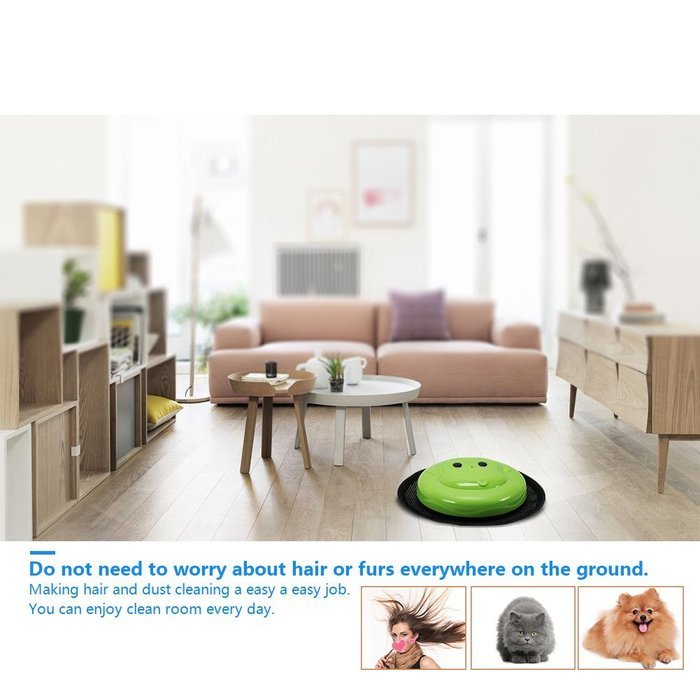 Floor Mopping Robot Pet Hair Robotic Cleaner with Replacement Cleaning