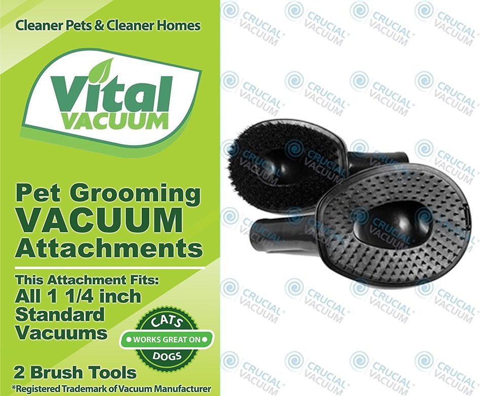 2 Vacuum Cleaner Pet Grooming Groomer Attachments Fit All Standard 1 1/