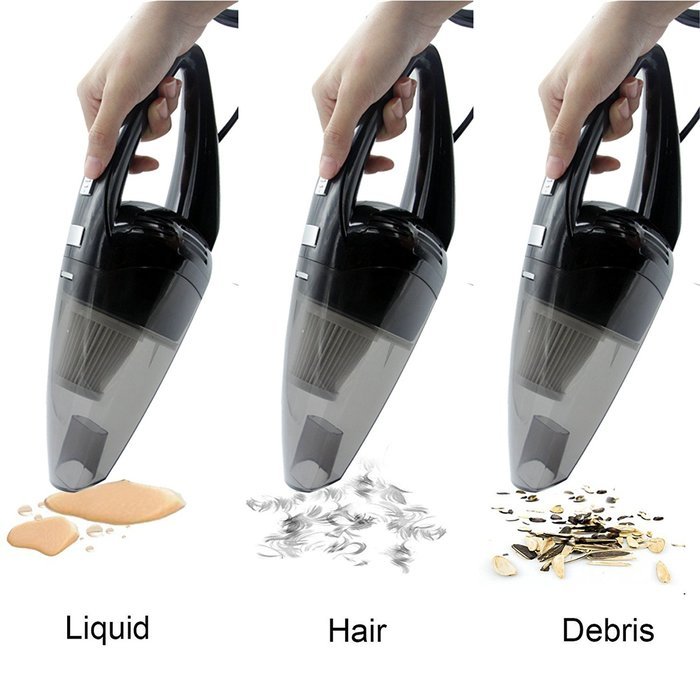 Car Vacuum Cleaner 120W, Warmoor 12V 3000PA Suction Portable Handheld Wet & Dry Auto Vac, 16.4FT
