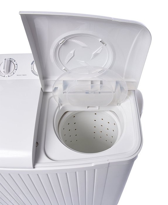 Ivation Small Compact Portable Washing Machine Twin Tub Washer & Spin