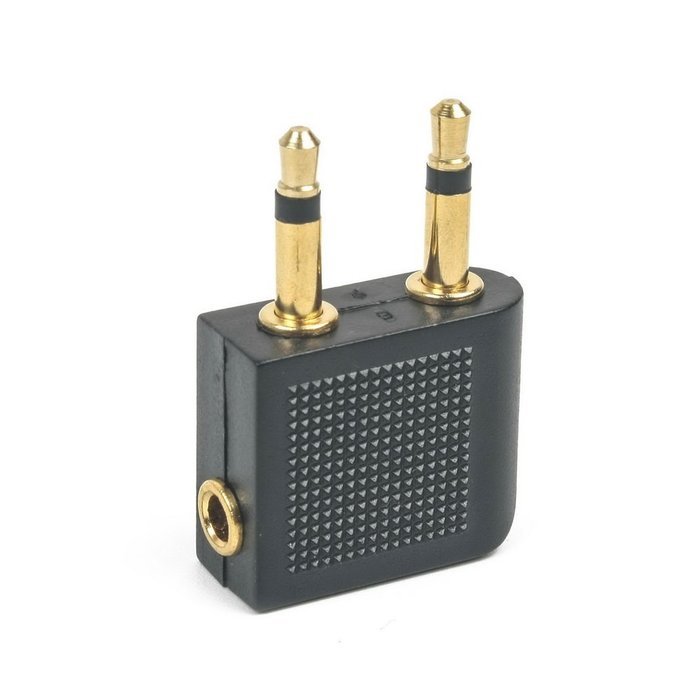 3.5 mm Airplane Airline Travel Headphone Jack Audio Adapter High