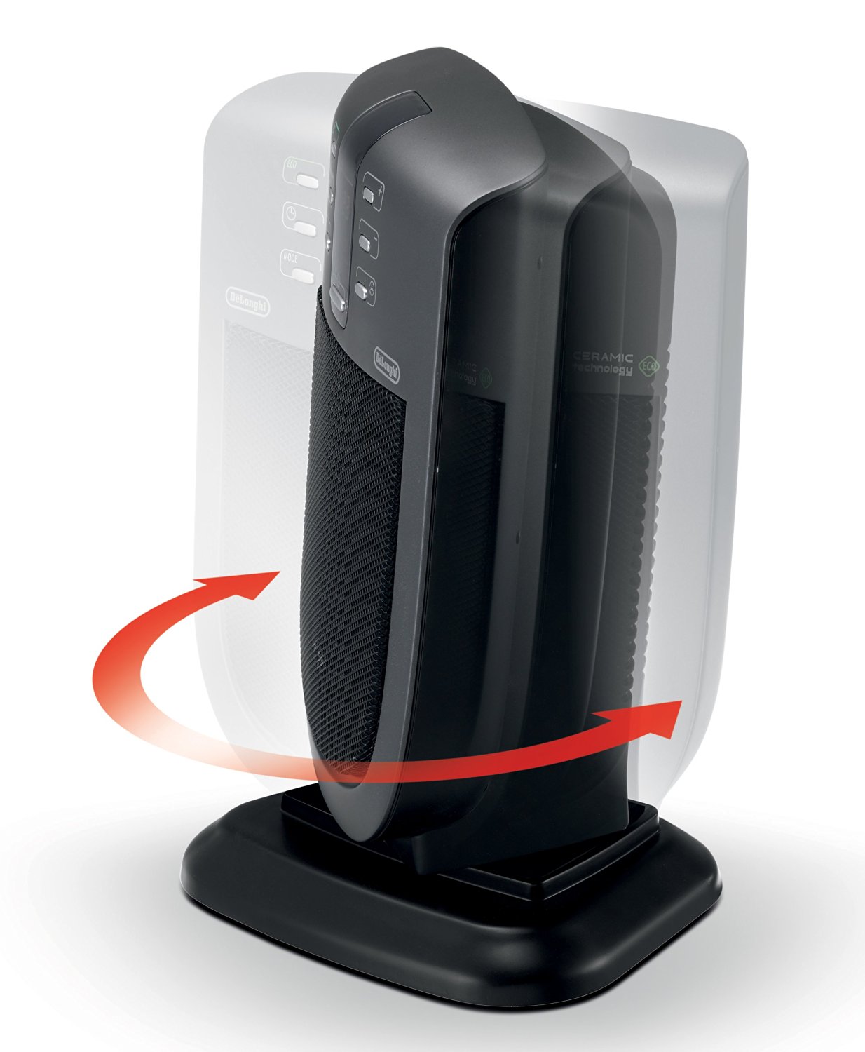 DeLonghi DCH5090ER Safe Heat 1500W Digital Ceramic Heater with Remote