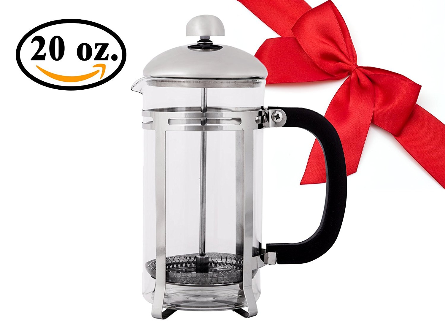 20 oz. French Press Coffee, Espresso, Tea, Stainless Steel Dishwasher
