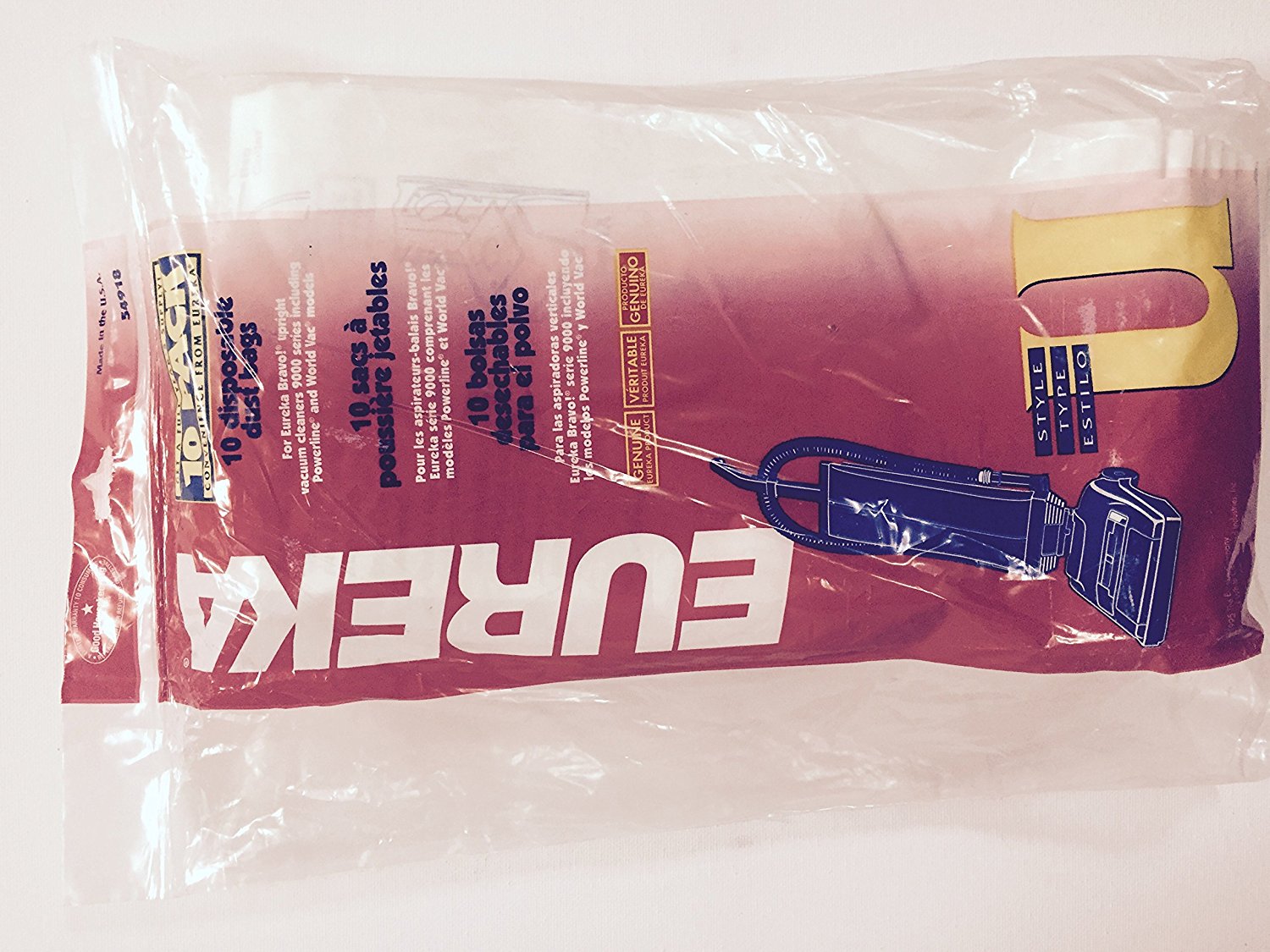Genuine Eureka Style U Vacuum Bags 10 Pack free image download