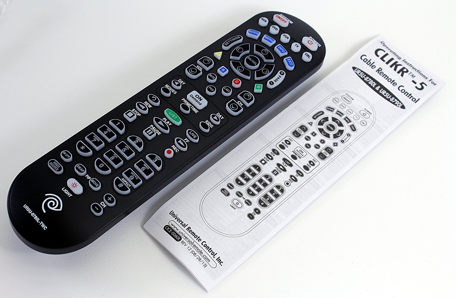 CLIKR5 Time Warner Cable Remote Control UR5U8780L N2 free image download