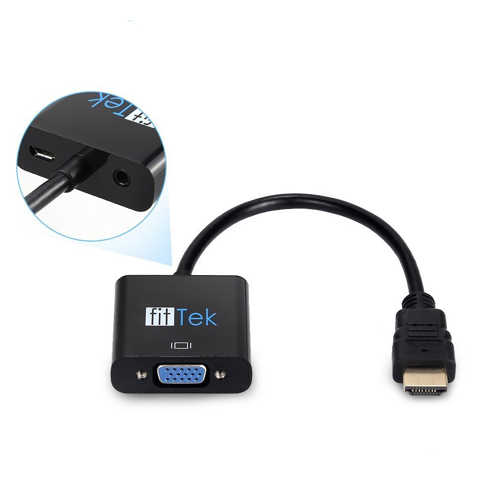 Vga Converter,fitTek ® Vga To Hdmi In Hdmi Adapter Hdmi cable HDMI TO