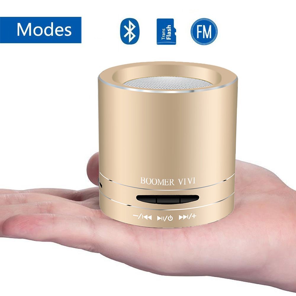 Rose Gold Bluetooth Speaker By BOOMER VIVI Portable Mini Bluetooth