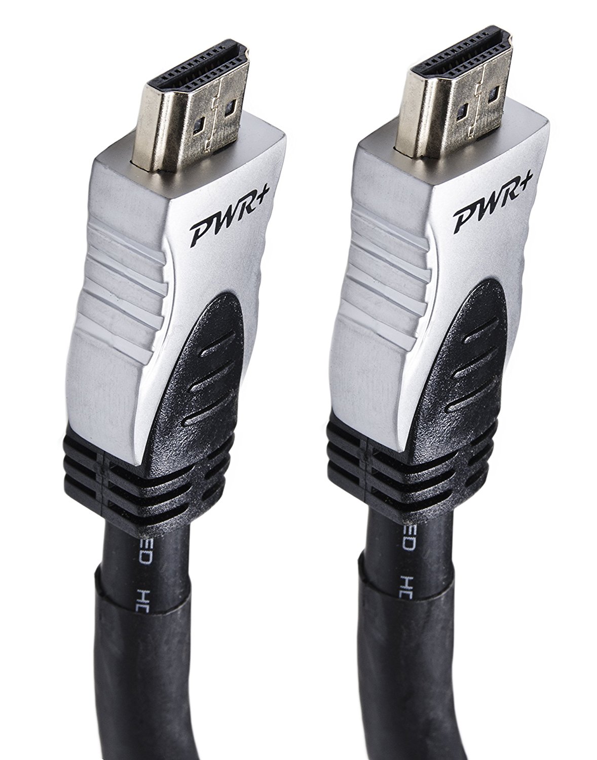 Pwr+ 100 Ft Max Length 4K HDMI Cable 2.0 with 90 Degree Adapter for PS3