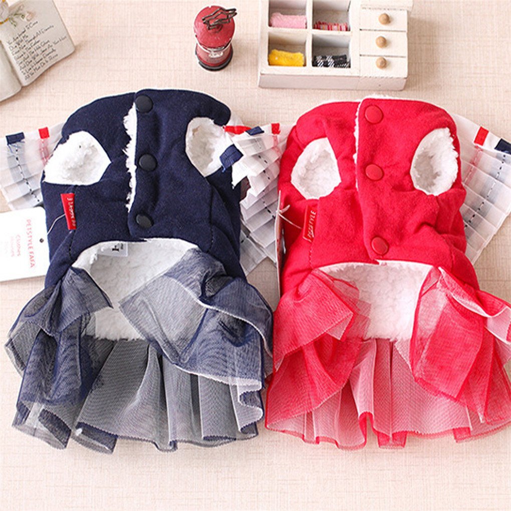 Pet Dress,Haoricu Winter Autumn College Style Dress Party Dress Pet