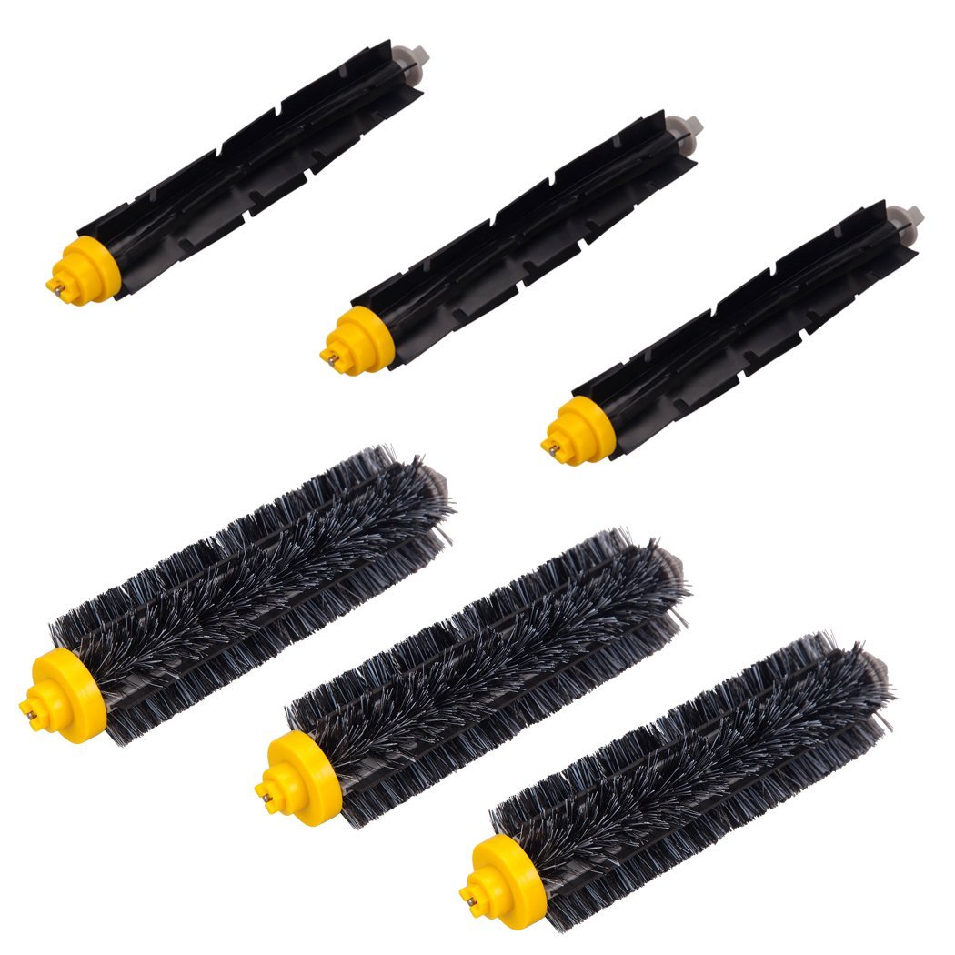 BLife bristle brush 3 & flexible beater brush 3 For iRobot Roomba 700
