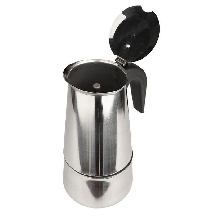 6Cup Stovetop Espresso Maker Italian Moka Coffee Pot Best Polished